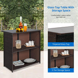 FDW Juego de 3 piezas de muebles de patio y bar, juego de muebles de mimbre con dos taburetes para patio, balcón, cojín azul