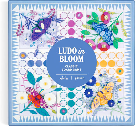 Juego de Ludo Floral Galison para 2-4 Jugadores en Familia
