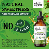 Suplemento Goldenseal Tincture Extracto líquido orgánico 4oz