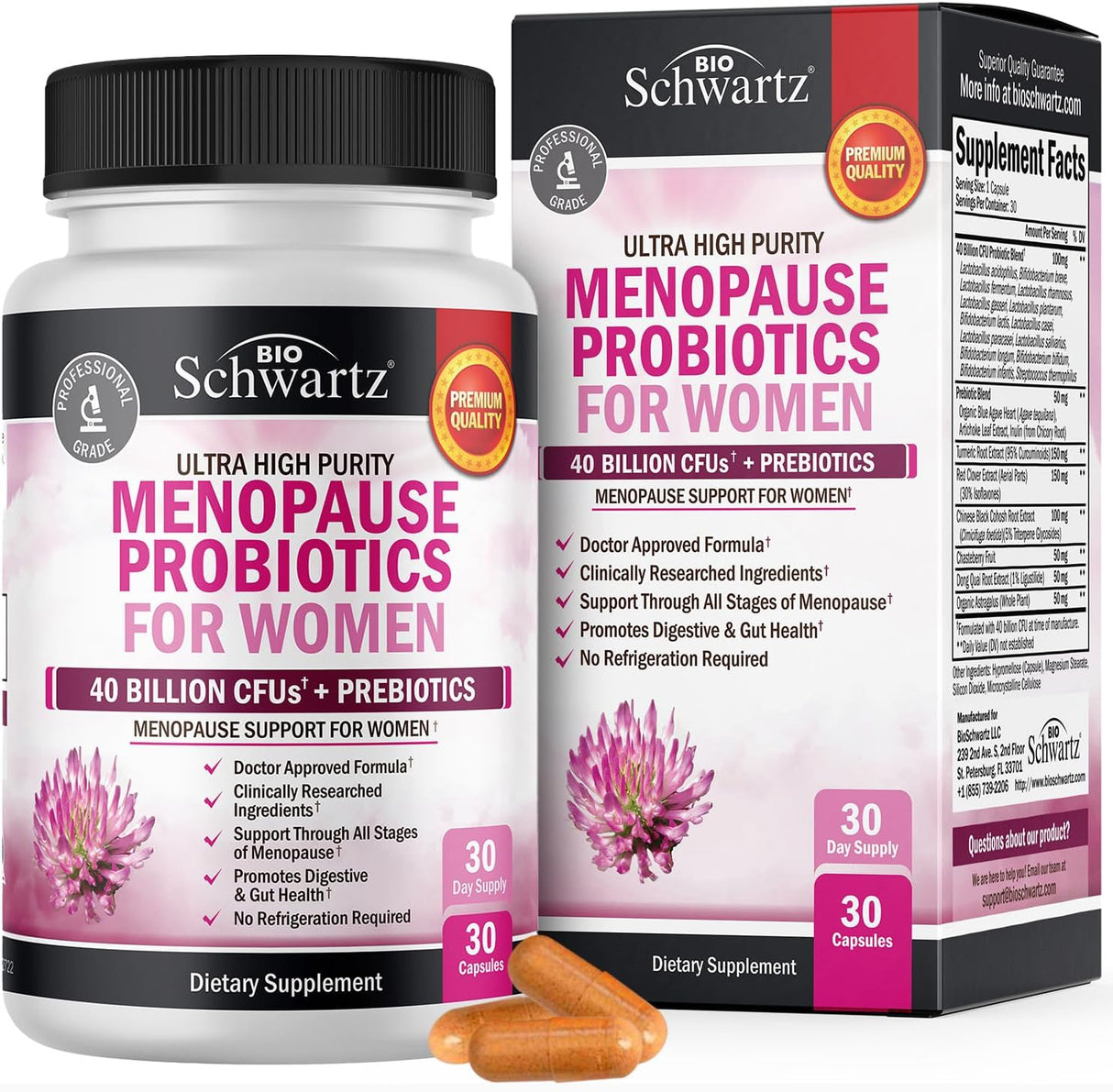 Probióticos de apoyo para la menopausia para mujeres