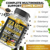Gomitas de Sea Moss, Black Seed, Ashwagandha, Elderberry, 60