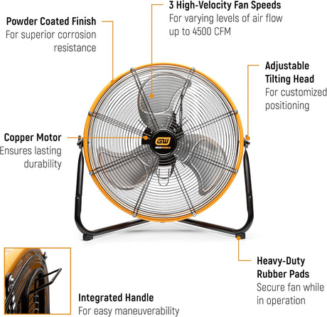 Ventilador de Taller 20 3 Velocidades GEARWRENCH GWSFAN20