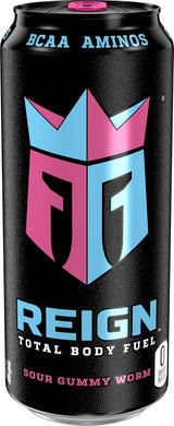 Bebida Energética Reign, Gummy Worm, 16 oz, Paquete de 12