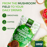 Suplemento de Hongos Wixar - Mezcla 10 Hongos Extracto 4oz