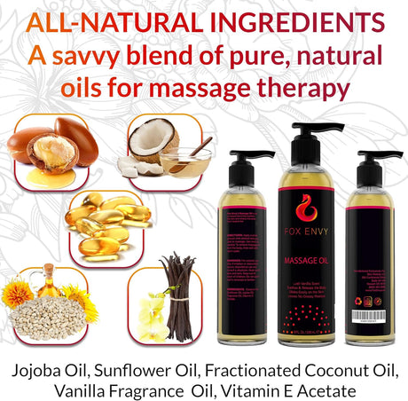 Aceite de masaje corporal para terapia de masaje Fox Envy