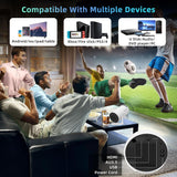 Proyector portátil WiFi Bluetooth HY300: Mini, Auto Keystone