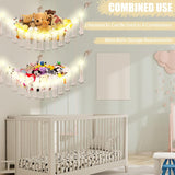 Hamaca para Peluches con Luz LED, Almacenaje para Niños