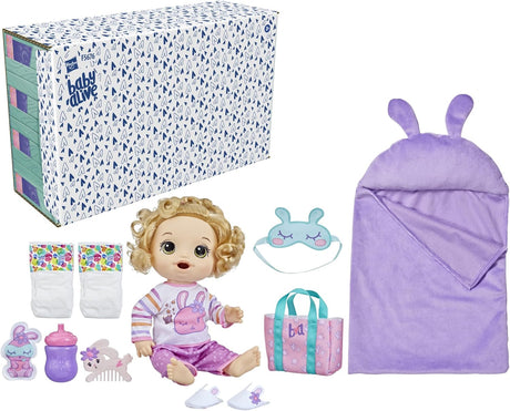 Baby Alive Bunny Sleepover Muñeca, Accesorios, Amazon Exclusive