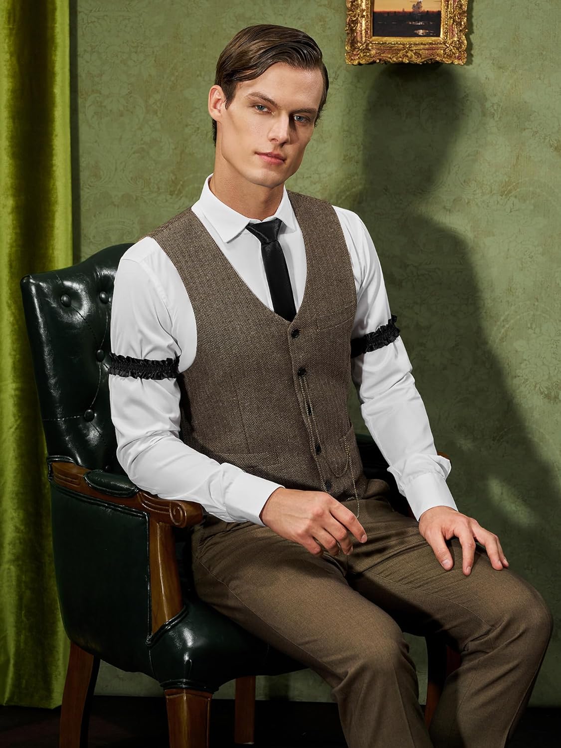 Conjunto de Accesorios YESSA para Hombre 1920s Gatsby Gangster