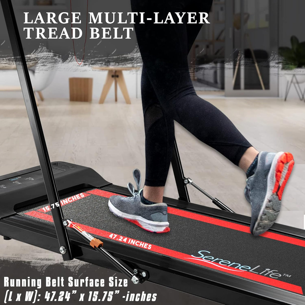 Caminadoras plegable con pantalla LCD SERENELIFE ‎SLFTRD80