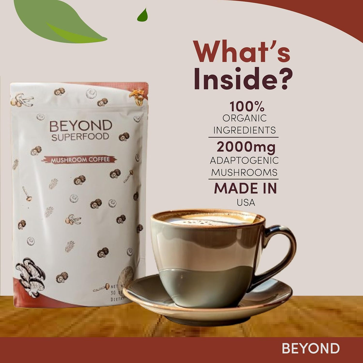 Café de setas adaptogénicas | Energía y enfoque | Orgánico