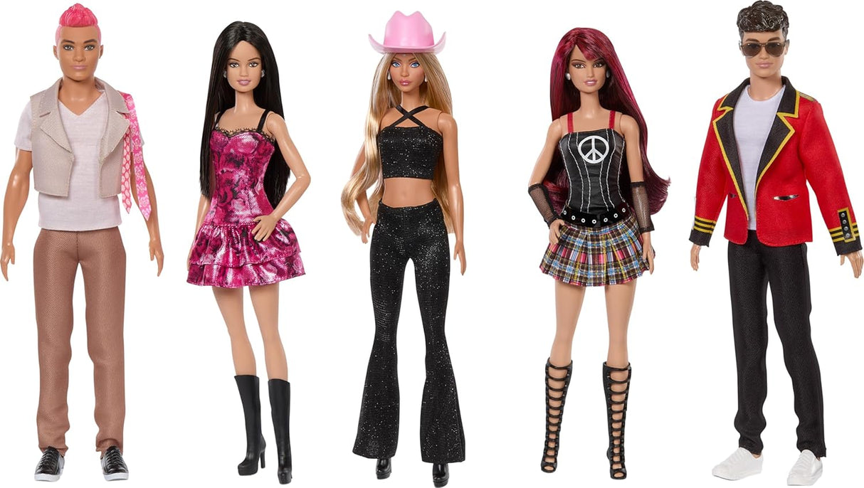 Barbie RBD Juego de 5 Muñecas con Looks de Concierto