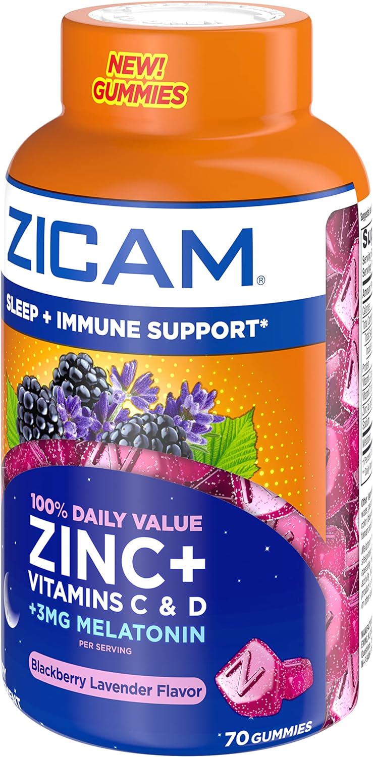 Zicam Sueño + apoyo inmunológico. Suplemento de zinc 79 unid