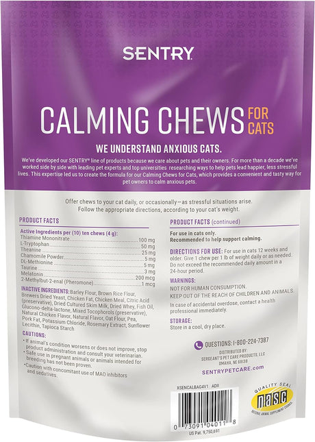 Masticables calmantes para gatos Sentry