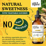 Gotas de Ashwagandha - Wild & Organic - Suplemento Calmante 4oz