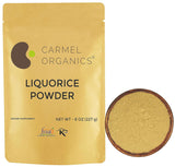CARMEL ORGANICS Polvo de Regaliz - Suplemento Natural 8 oz