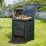 Compostera VEVOR 80 Gal, BPA Libre, Puerta Inferior, Ligera
