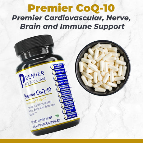 Premier CoQ-10 Vegano, 50 Cápsulas, Fermentado, 100 mg