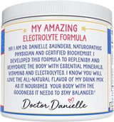 Polvo de electrolitos original de Dr. Danielle, sin azúcar, energía