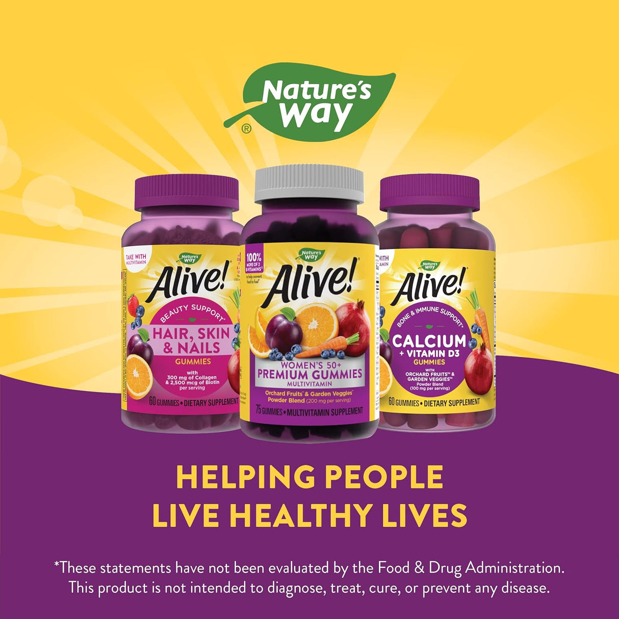 Multivitaminas Nature's Way sin gluten vegetarianas