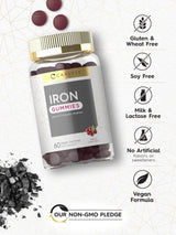 Suplemento Carlyle Gomitas de hierro Vitaminas  complejo B