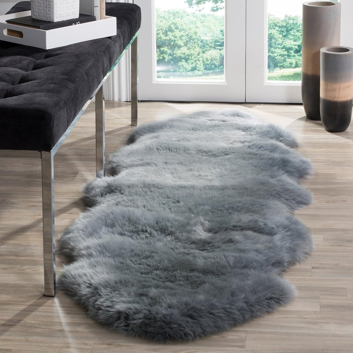 Runner de piel de oveja, SAFAVIEH, 3.4 grueso, SHS121G