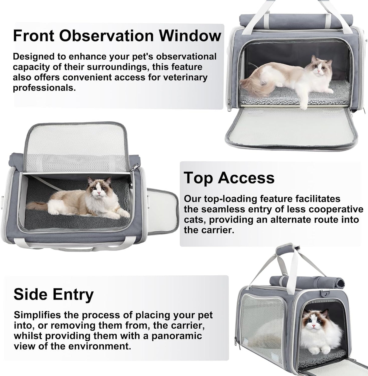 Transportadora Texsens para Gatos y Perritos hasta 16 lbs