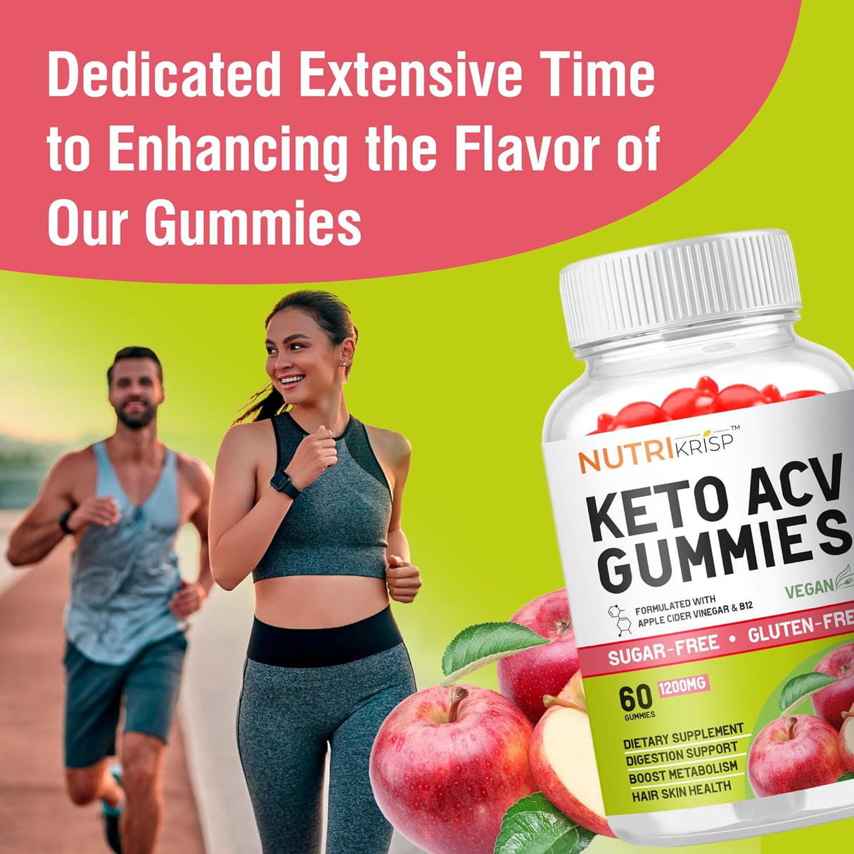 Gummies de ACV Keto - Pérdida de Peso, 1200MG, Sin Azúcar