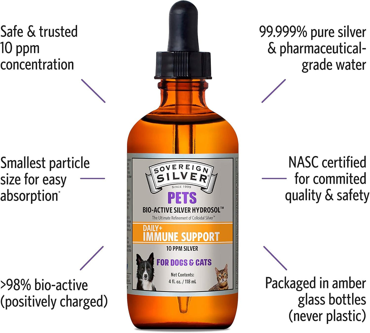 Suplementos Alimenticios Hydrosol plateado para mascotas