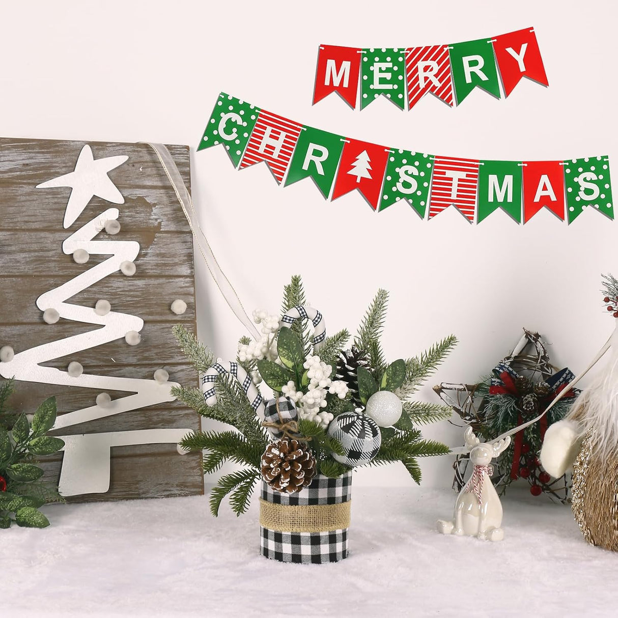Árbol de Navidad Miniatura Artificial, Super Holiday, Decoración