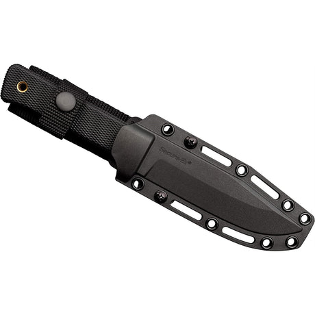 Cuchillo de hoja fija con funda segura