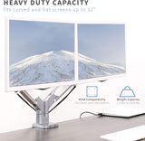 Soporte Doble para Monitores VIVO, Brazo Neumático STAND-V200A