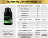 Cápsulas Extracto Boswellia y Ashwagandha Orgánica 2000 mg