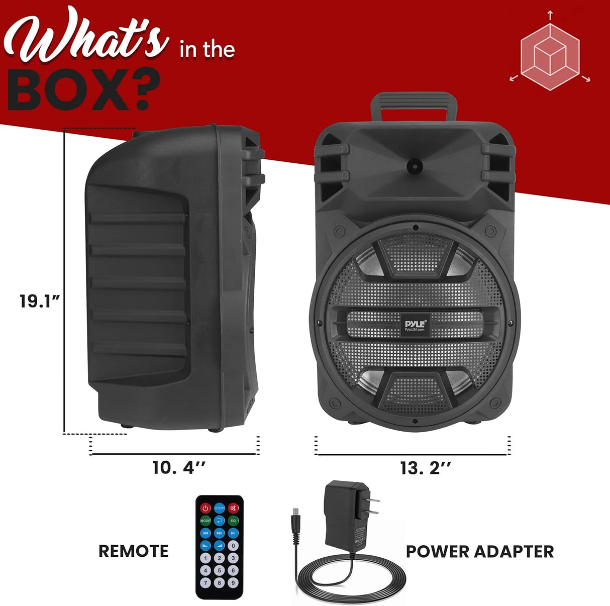 Parlantes portátil Bluetooth de 800 W PYLE-PRO PPHP1243B
