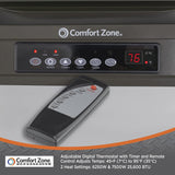 Calefactor de 7,500 vatios y 240 V con control remoto, Gris