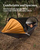 Hamaca de Camping con Mosquitera y Sombra, 4 en 1, Modelo X