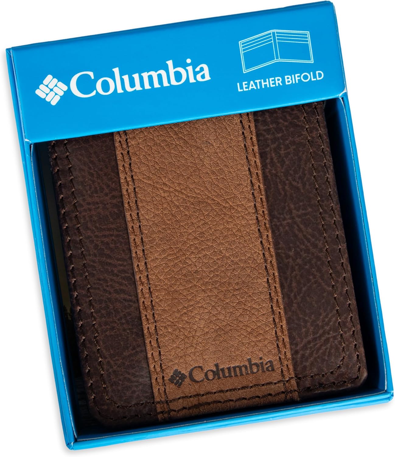 Billetera Bifold Columbia con Múltiples Tarjetas y Ventana ID