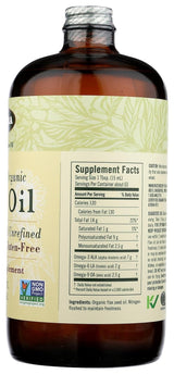 Aceite de Linaza Orgánico Flora - Prensado en Frío - 32 oz