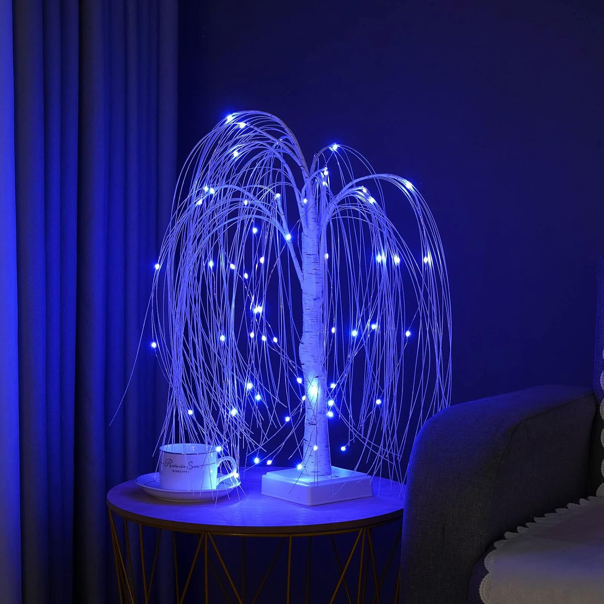 Árbol de Luz LED 2 pies, 60 LED RGB, con Control Remoto