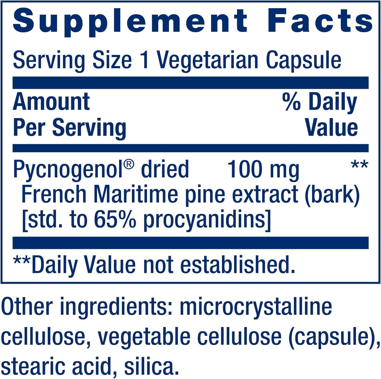 Suplemento Pycnogenol, Life Extension, Salud Vascular, 60 Cápsulas