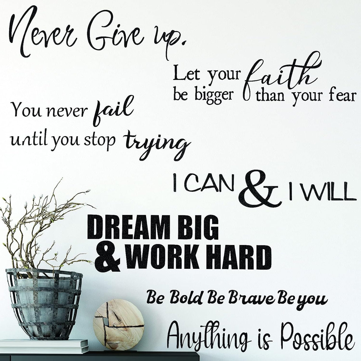 Vinilos Inspiradores Stickers - 5 Hojas, Motivacionales