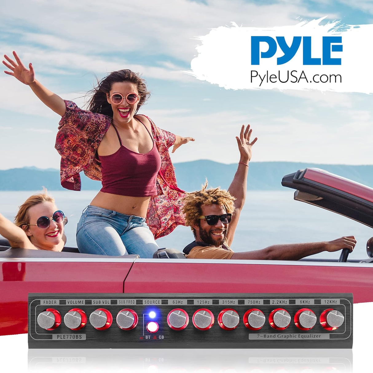 Ecualizador gráfico de 7 bandas PYLE PLE770BS