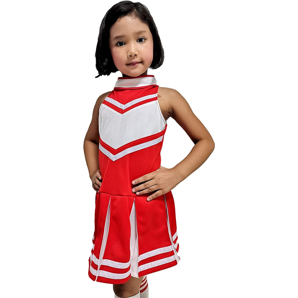Disfraces de animadora para niñas talla XXL rojo y blanco