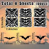 Stickers de Murciélago 3D Halloween, Decoración Removible