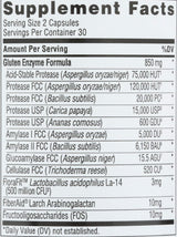 Suplemento enzimas digestivas de gluten 60 unidades