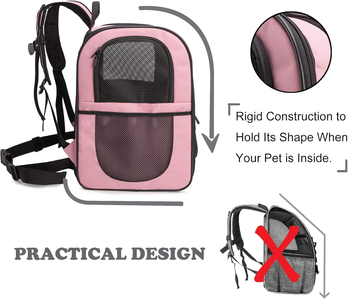 Mochila para llevar gatos grandes uso al aire libre