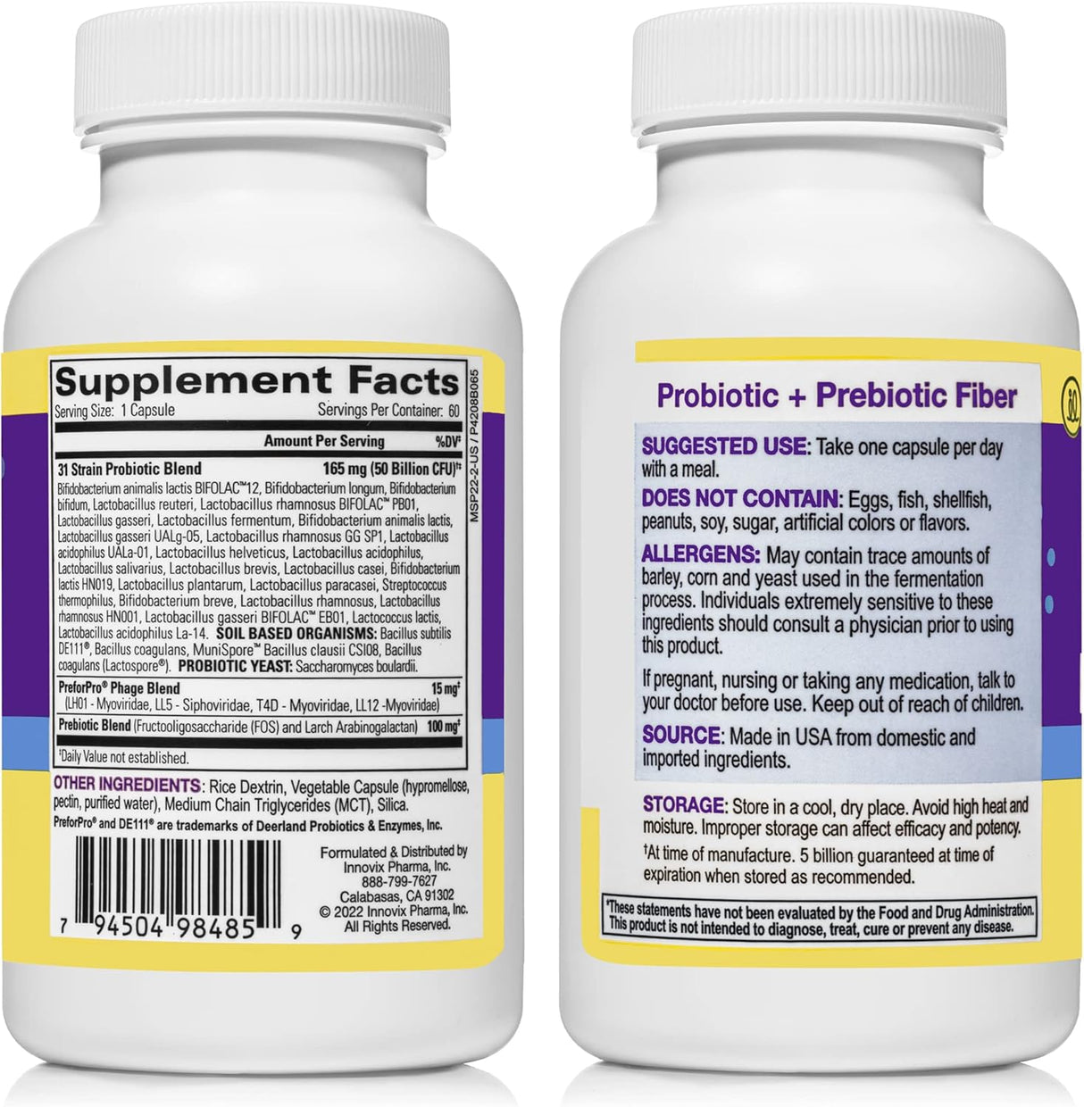 Suplementos Probiótico multicepa Amplio espectro  26 cepas