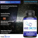 Suplementos Rave Vitamins Gear 5HTP Rave 60 capsulas