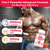 HMBLeucine Gummies, 3500mg, Muscular Recovery, Vegan, 60u