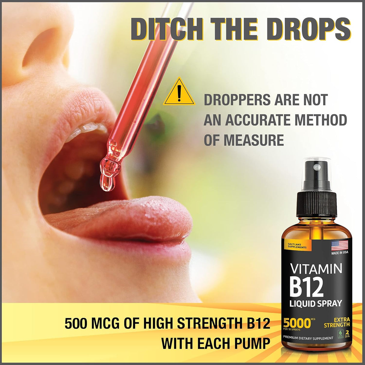 Suplemento  Vitamina B12 Sublingual 2 pack  Spray
